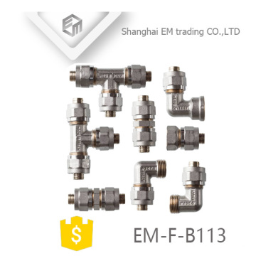 EM-F-B113 tipo completo de montaje de tubería pex niquelado